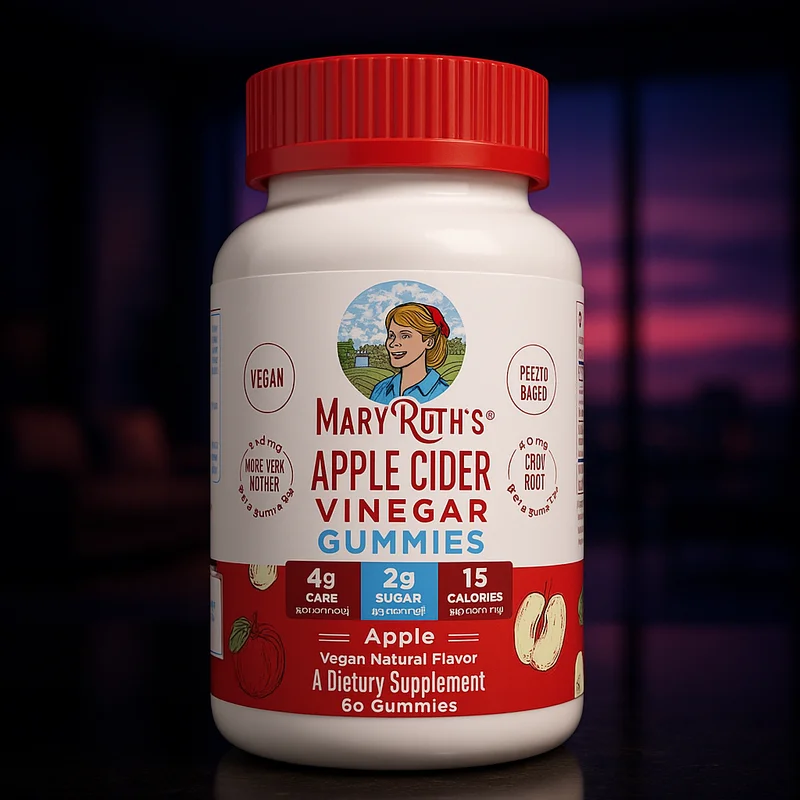 MaryRuth's Apple Cider Vinegar Gummies, 60 count — from Amazon listing