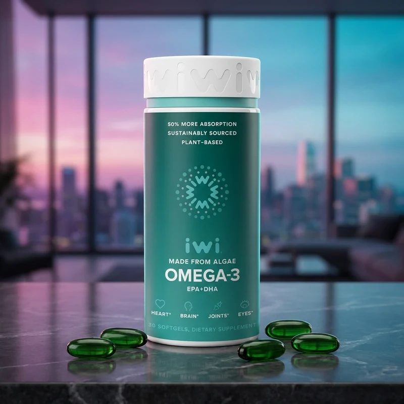 iwi life Omega-3 Whole-Body AlmegaPL bottle — from the Amazon listing