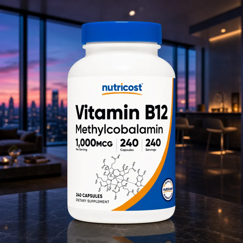 Nutricost Vitamin B12 (Methylcobalamin) 1000 mcg - 240 Capsules