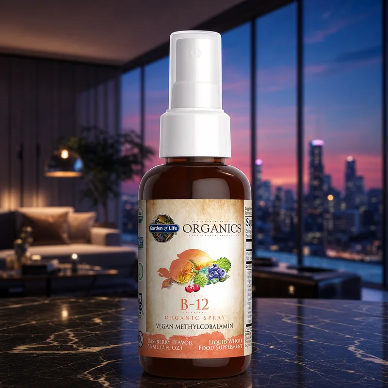 Garden of Life mykind Organics B12 Organic Spray, Raspberry - 2 fl oz