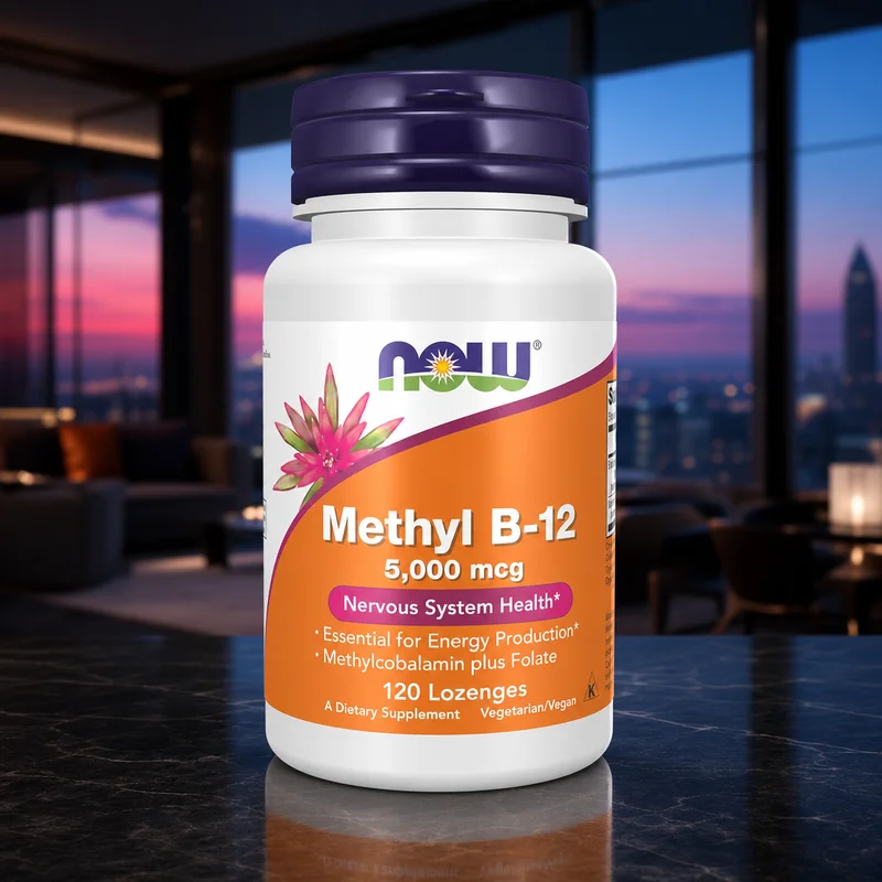 NOW Supplements Methyl B-12 (Methylcobalamin) 5,000 mcg - 120 Lozenges