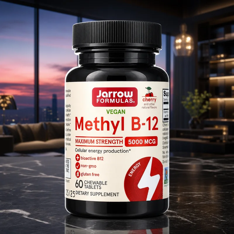 Jarrow Formulas Methyl B-12 5000 mcg, Cherry - 60 Chewable Lozenges