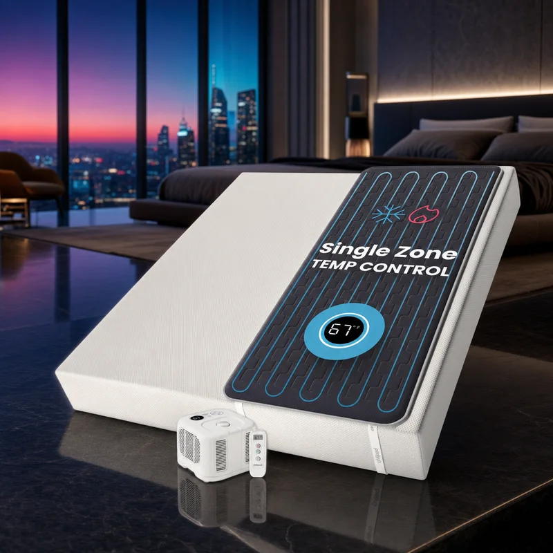 Chilipad Cube bed cooling system water-cooled topper with Cube control unit — from Amazon listing