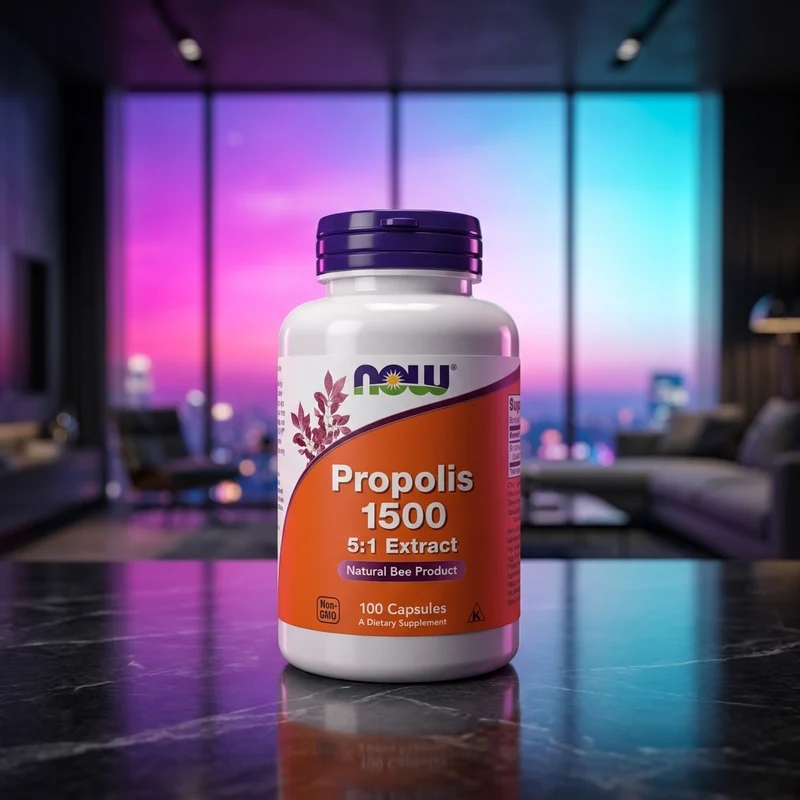 NOW Foods Propolis 1,500 mg bottle — 100 veg capsules, from the Amazon listing