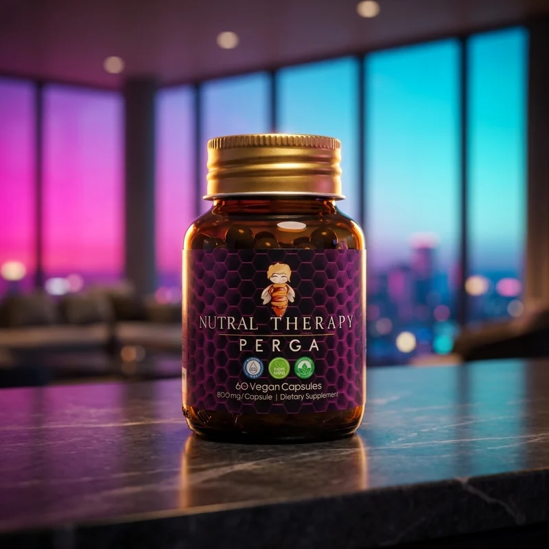 Nutral Therapy Perga Bee Bread vegan capsules — fermented pollen, from the Amazon listing