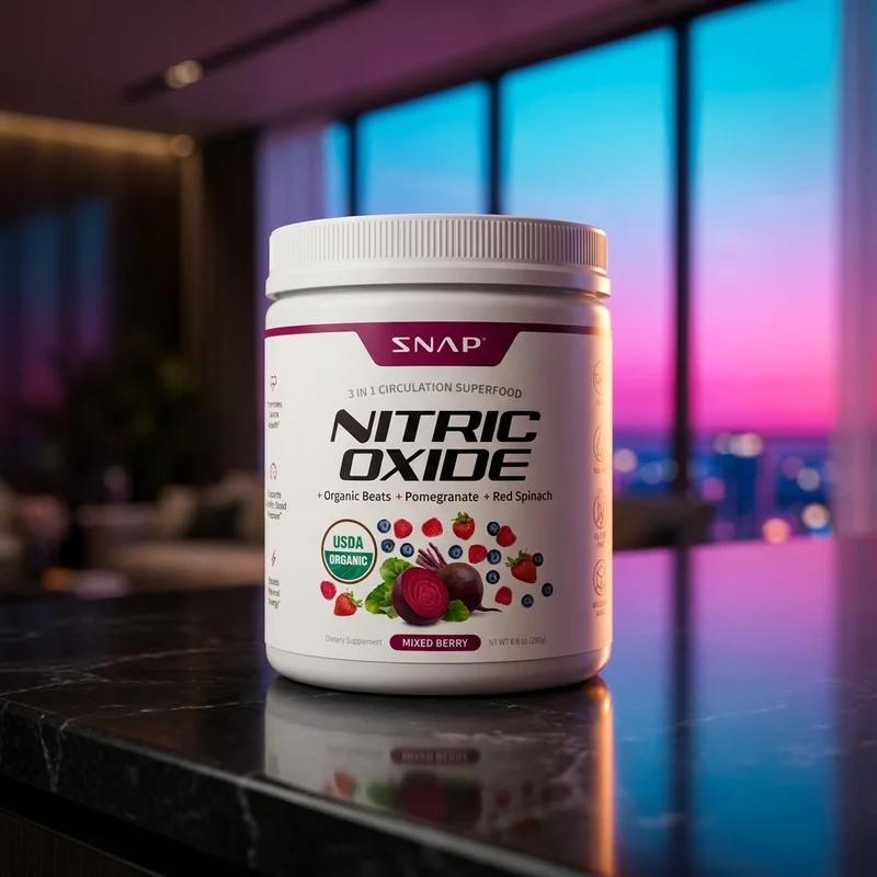 Snap Supplements Organic Beet Root Powder mixed berry canister — from Amazon listing