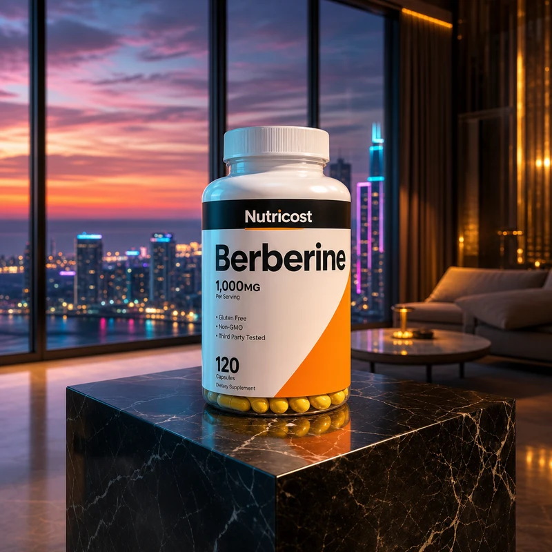 Nutricost Berberine HCl, large bottle — the representative product for the budget high-dose HCl form