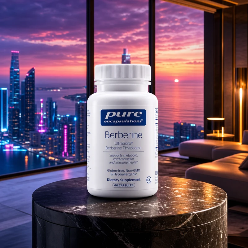 Pure Encapsulations Berberine UltraSorb phytosome capsules — the representative product for the phytosome form