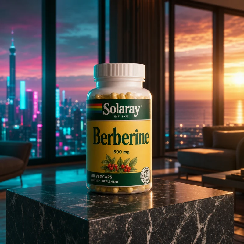 Solaray Berberine 500 mg, 60 capsules — bottle from Amazon listing