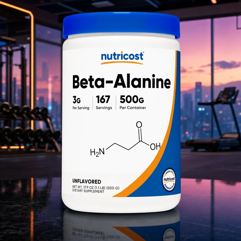 Nutricost Beta-Alanine Powder, 500 g bottle — from the Amazon listing
