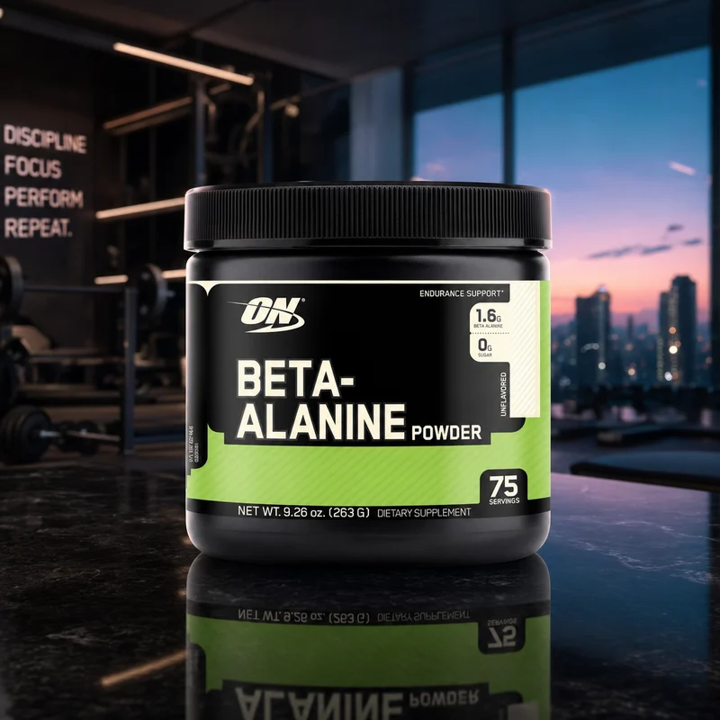 Optimum Nutrition Beta-Alanine, unflavored, 7.15 oz tub — from the Amazon listing
