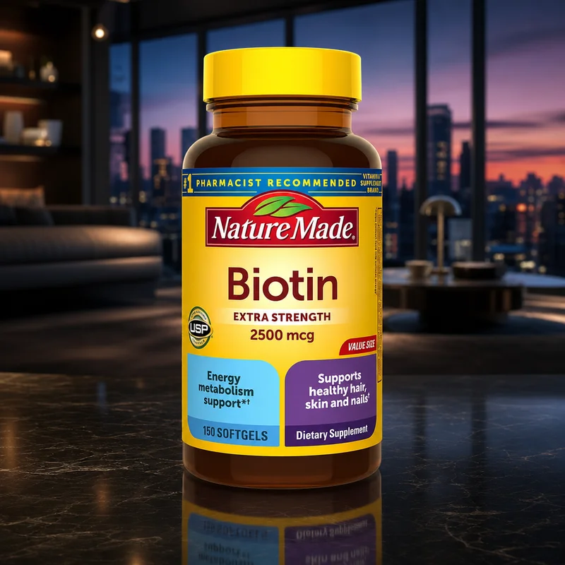 Nature Made Biotin 2500 mcg Extra Strength, 150 Softgels