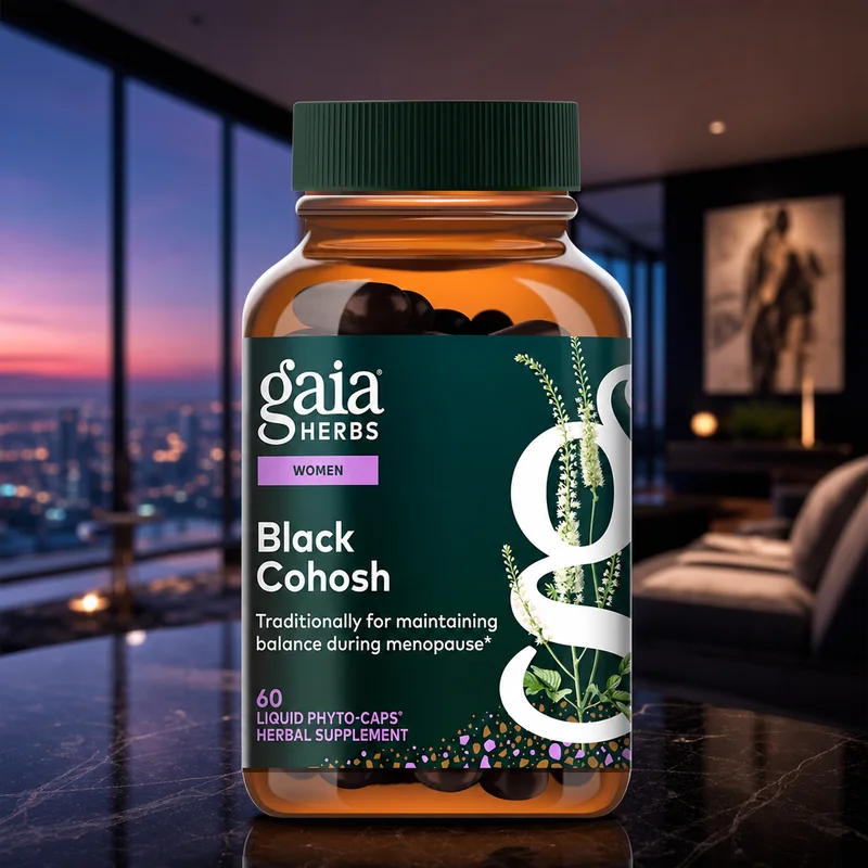 Gaia Herbs Black Cohosh, 60 Vegan Liquid Phyto-Caps
