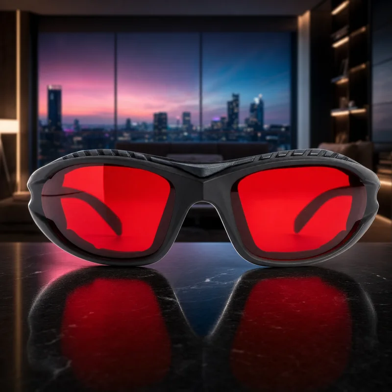 TrueDark Twilights Classic glasses with red lenses — from Amazon listing