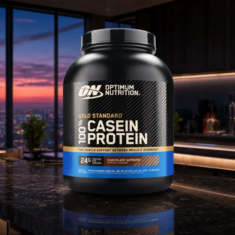 Optimum Nutrition Gold Standard 100% Casein Protein Powder, Chocolate Supreme, 2 lb tub — from the Amazon listing