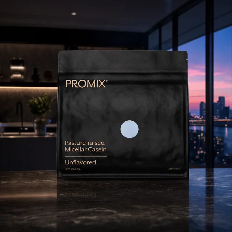 ProMix Nutrition Grass-Fed Micellar Casein Protein Powder, Unflavored, 2.5 lb bag — from the Amazon listing
