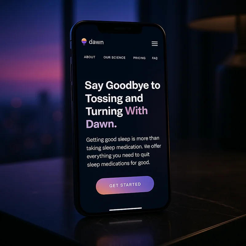 Dawn Health — CBT-i sleep program app with a dedicated human sleep coach
