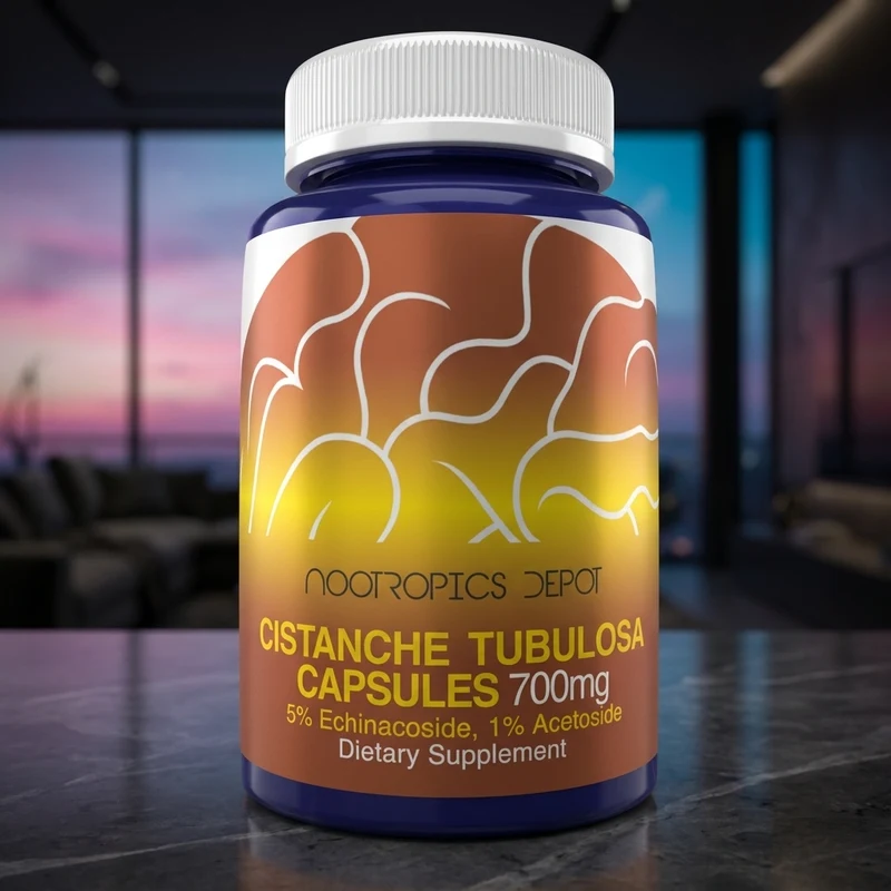 Nootropics Depot Cistanche tubulosa 700 mg capsules bottle — from the Amazon listing
