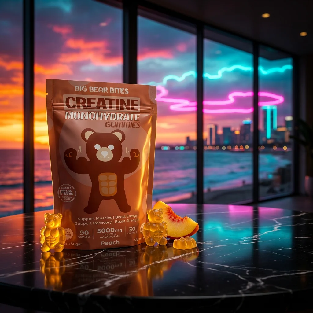 Big Bear Bites Creatine Monohydrate Gummies, 90-count — 1.7 g per gummy, 5 g per 3-gummy serving