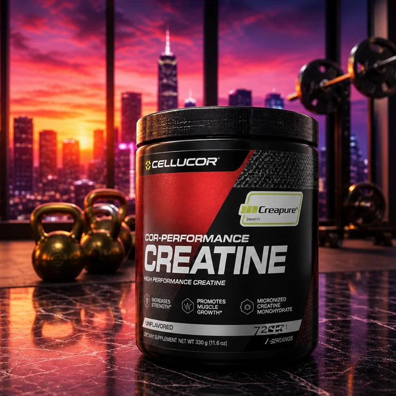 Cellucor COR-Performance Creatine tub — mass-market micronized monohydrate for crossover male lifters