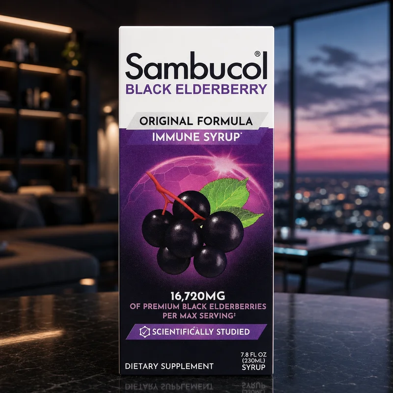 Sambucol Black Elderberry Syrup, Original Formula
