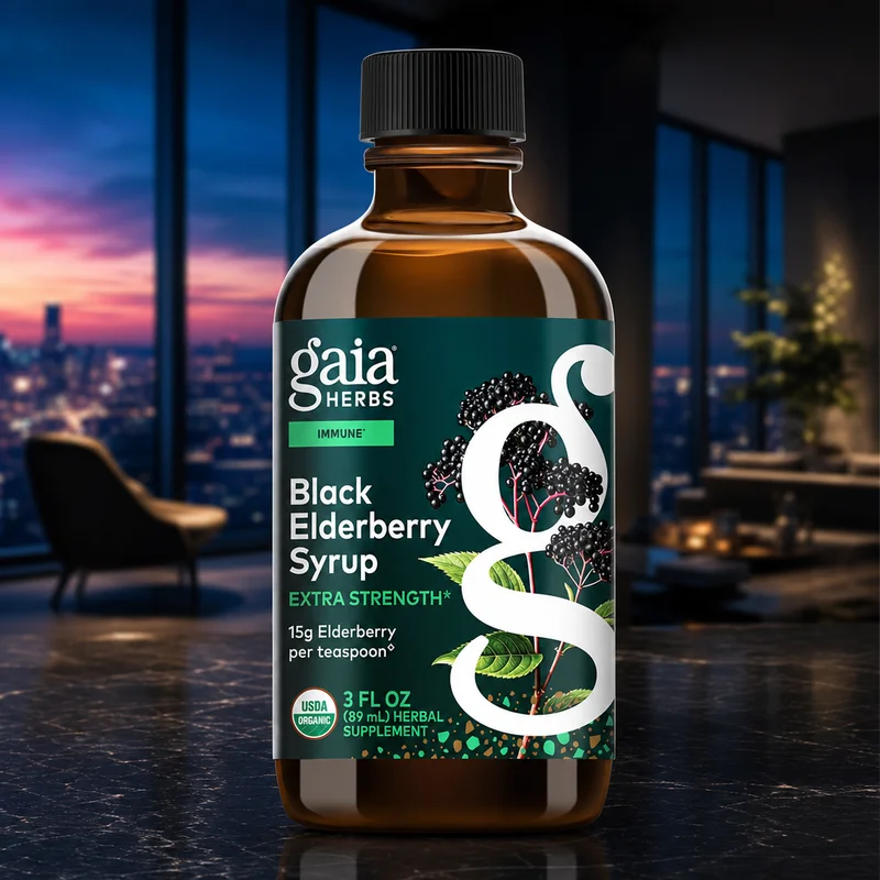 Gaia Herbs Black Elderberry Syrup