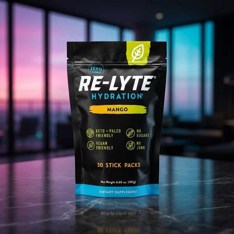 Redmond Re-Lyte Hydration Mango stick packs — from the Amazon listing