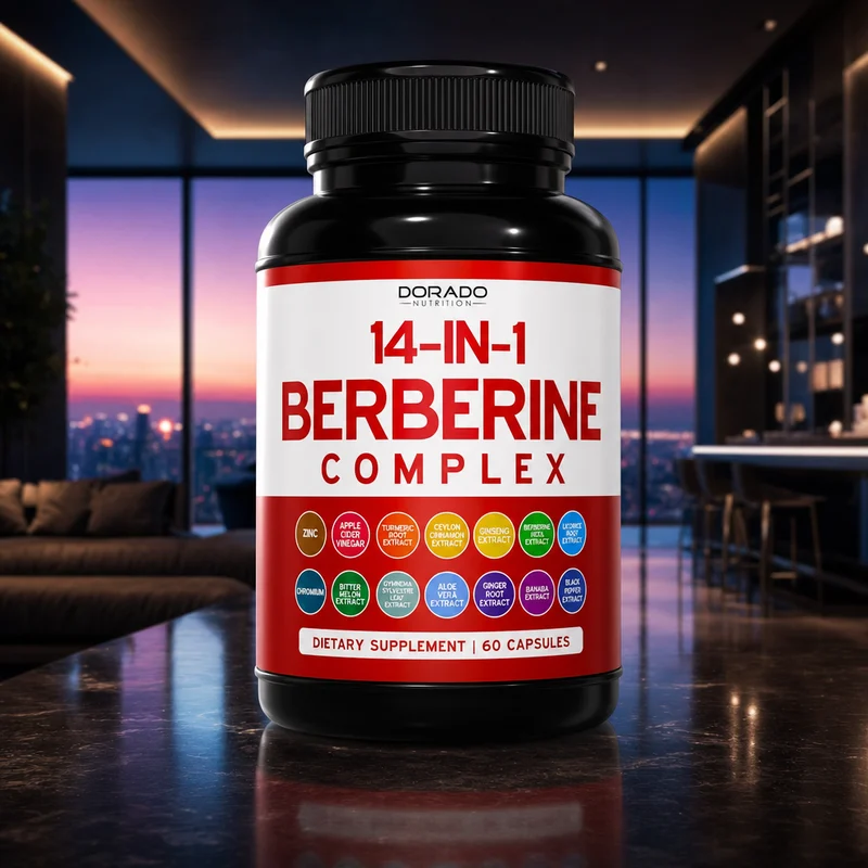 GLP-1 Supplement 14-in-1 Formula with Berberine, ACV, Chromium and Ceylon Cinnamon — from Amazon listing