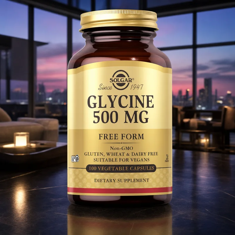 Solgar Glycine 500 mg, 100 vegetable capsules — from Amazon listing