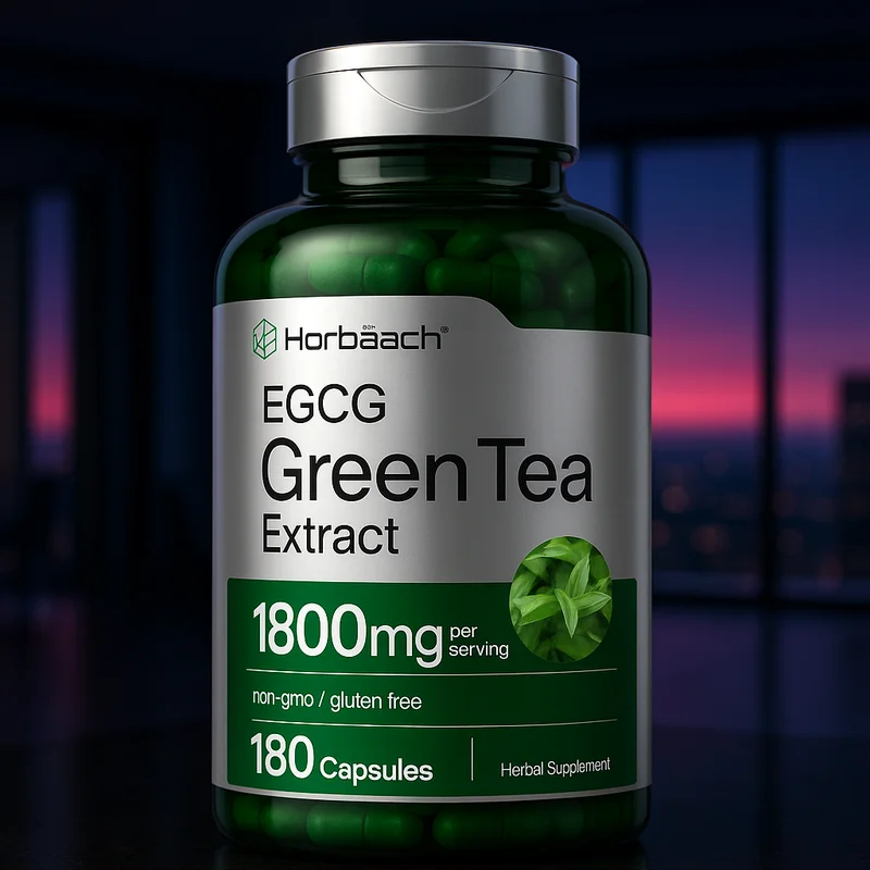 Horbäach EGCG Green Tea Extract Pills, 180 capsules — from Amazon listing