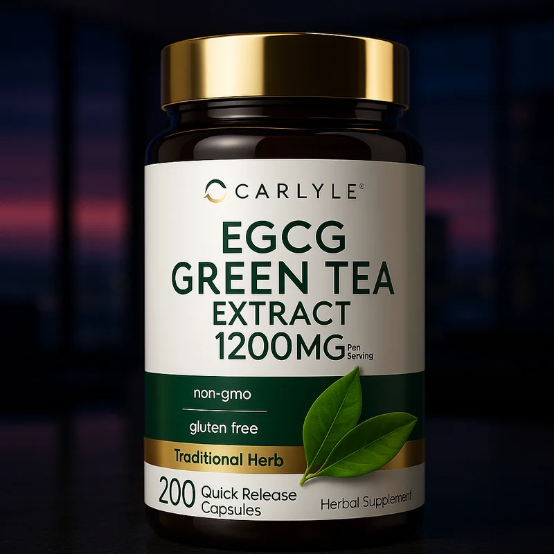 Carlyle EGCG Green Tea Extract Supplement, 200 capsules — from Amazon listing