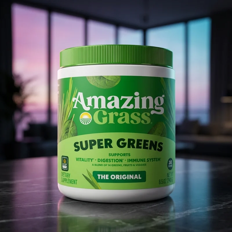 Amazing Grass Greens Blend Superfood (Green Superfood), Original tub — from the Amazon listing