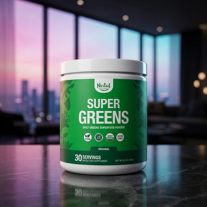 Nested Naturals Super Greens, Original tub — from the Amazon listing