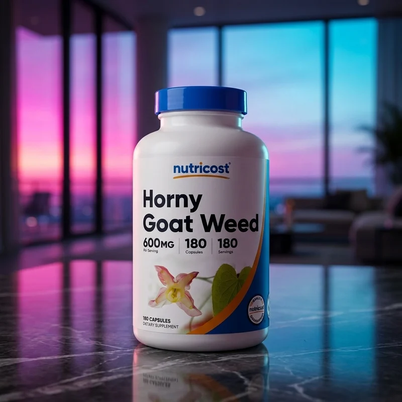 Nutricost Horny Goat Weed Extract, 600 mg 180 capsules — Amazon listing photo