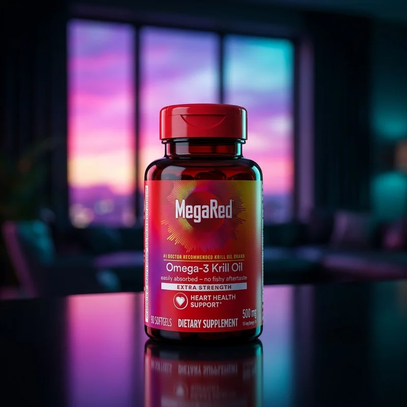 MegaRed Advanced Antarctic Krill Oil 500 mg, 90 softgels — drugstore krill bottle