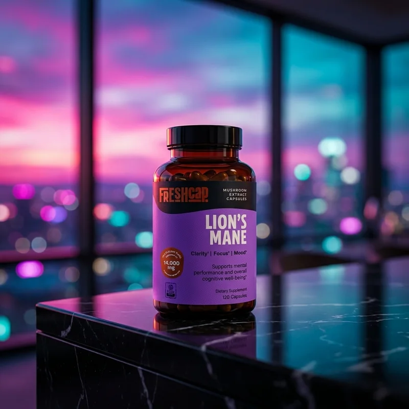 FreshCap Premium Organic Lions Mane Capsules
