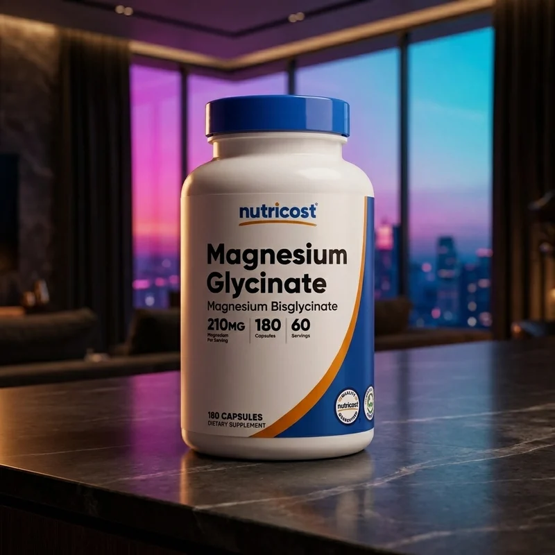 Nutricost Magnesium Glycinate, 180 capsules — the representative product for the budget bisglycinate form