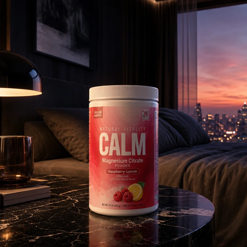 Natural Vitality CALM magnesium citrate powder — the representative product for the citrate form