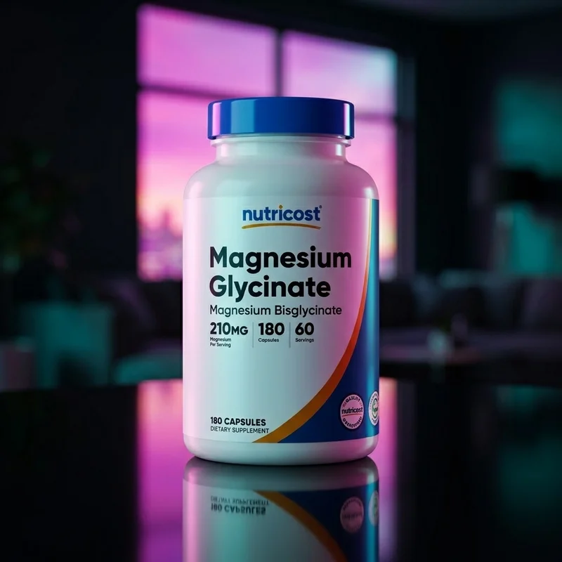 Nutricost Magnesium Bisglycinate, 240 capsules — bottle from Amazon listing