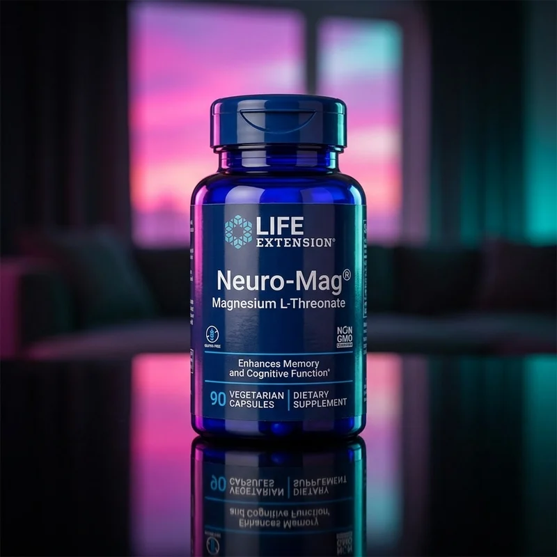 Life Extension Neuro-Mag Magnesium L-Threonate, 90 capsules — licensed Magtein, the category benchmark