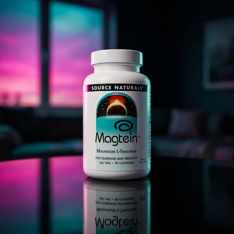 Source Naturals Magtein Magnesium L-Threonate, 90 capsules — licensed Magtein, 667 mg per cap