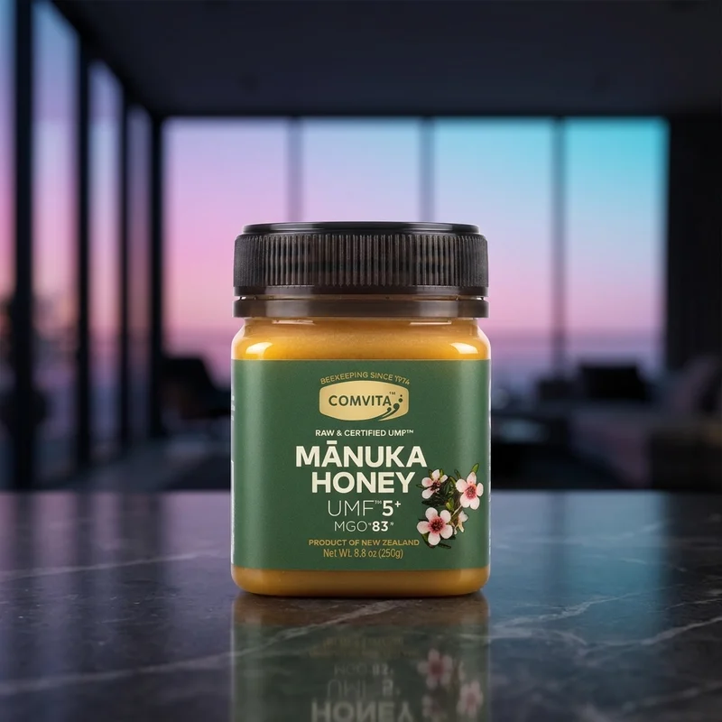 Comvita Manuka Honey UMF 5+ (MGO 83+) 8.8 oz jar — from Amazon listing