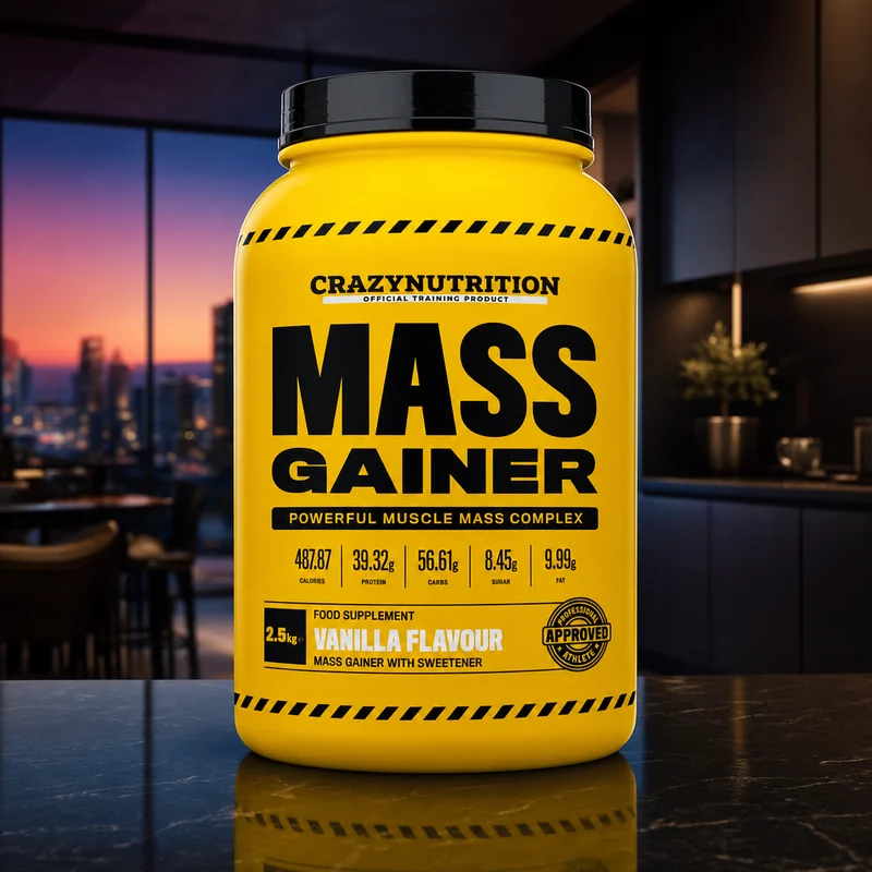 Crazy Nutrition Mass Gainer, Chocolate, 2.5 kg tub — from the Amazon listing