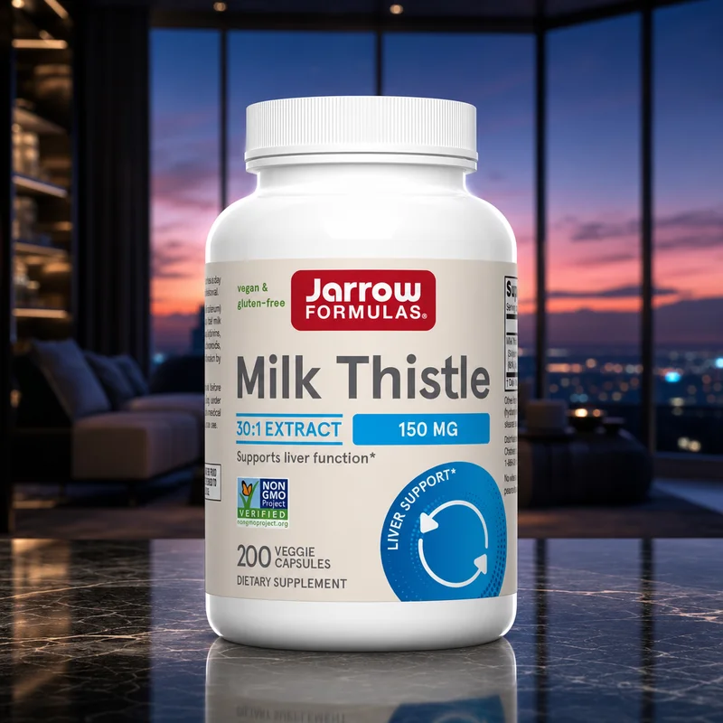 Jarrow Formulas Milk Thistle 150 mg, 30:1 Standardized to 80% Silymarin, 200 Veggie Capsules