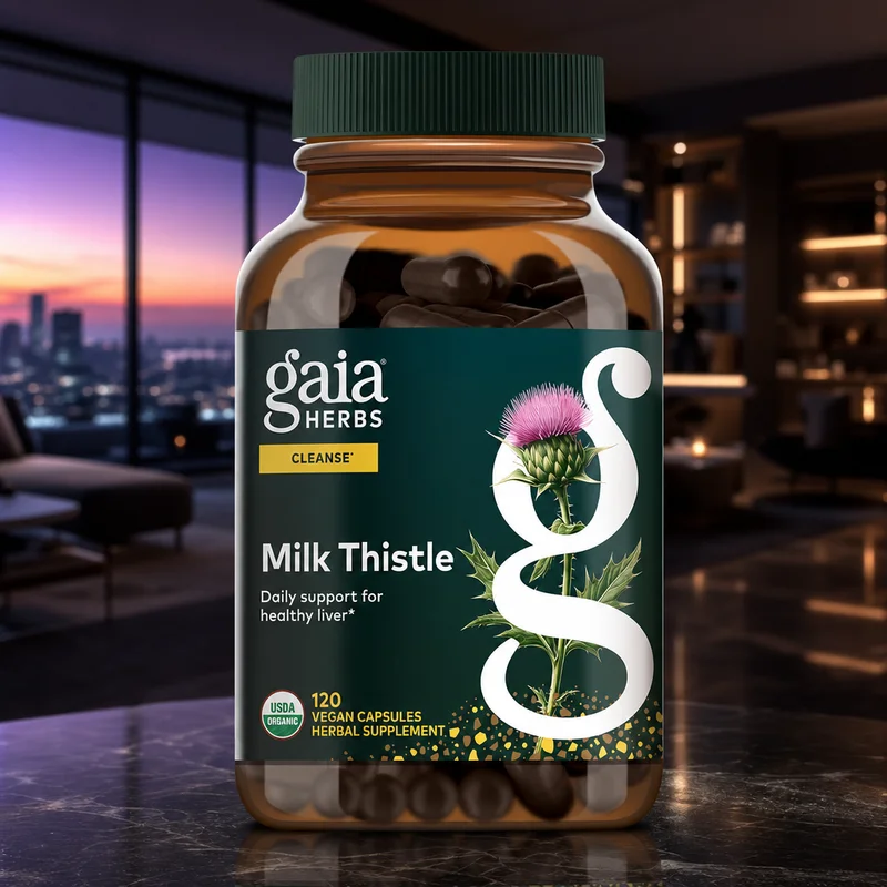 Gaia Herbs Milk Thistle Seed, 120 Vegan Liquid Phyto-Caps