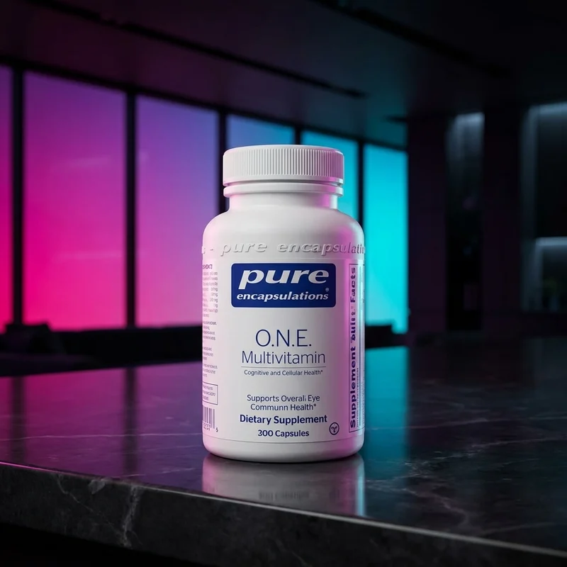 Pure Encapsulations O.N.E. Multivitamin bottle — 60 capsules, one-capsule-daily hypoallergenic multivitamin