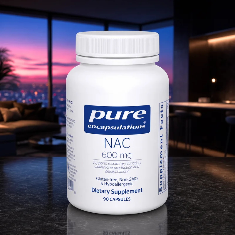 Pure Encapsulations NAC 600 mg (Freeform N-Acetyl-L-Cysteine), 90 Capsules