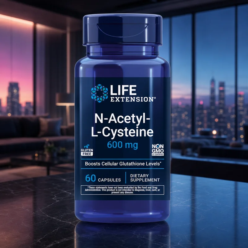 Life Extension N-Acetyl-L-Cysteine 600 mg, 60 Capsules