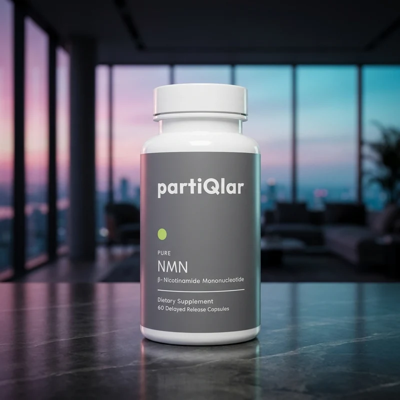 Partiqlar NMN Supplement 500mg, 60-capsule bottle — from the Amazon listing