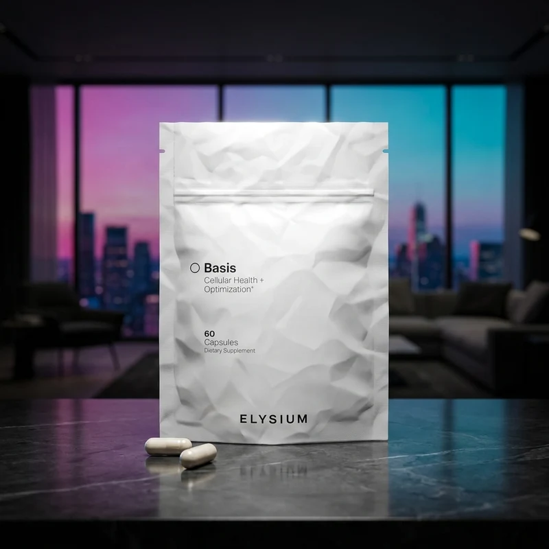 Elysium Basis Nicotinamide Riboside + Pterostilbene, 60-capsule bottle — from the Amazon listing